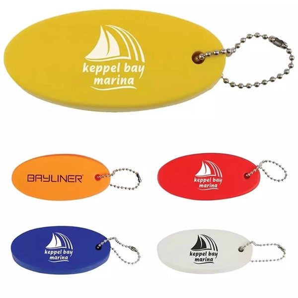 Oval Soft Floater Keychain