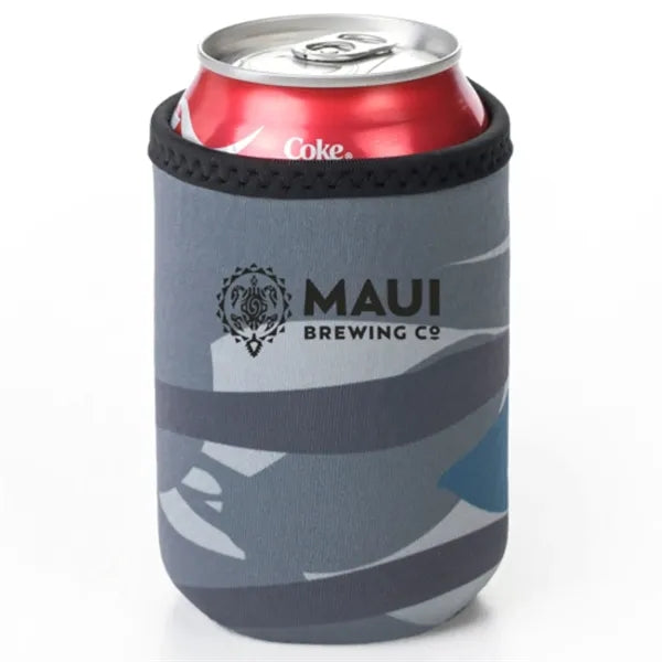 12 Oz. Neoprene collapsible camo Can Cooler w/ Strap Handle