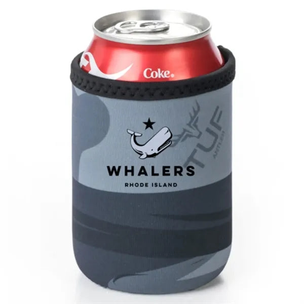 12 Oz. Neoprene collapsible camo Can Cooler w/ Strap Handle