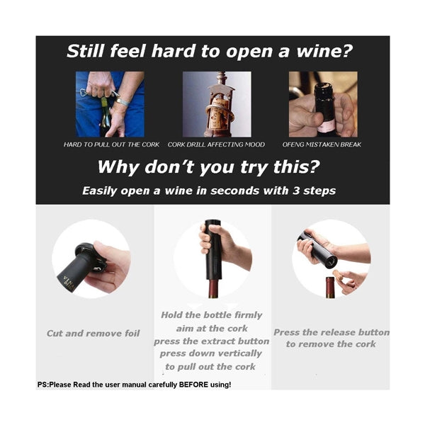 4 In 1 Electric Wine Bottle Opener Set