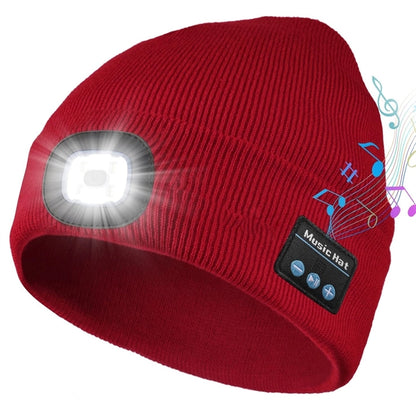 Bluetooth Beanie Hat With Light