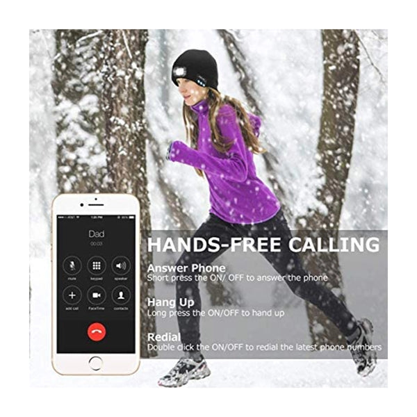 Bluetooth Beanie Hat With Light
