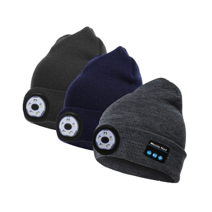 Led Headlamp Cap With Wireless Headphones