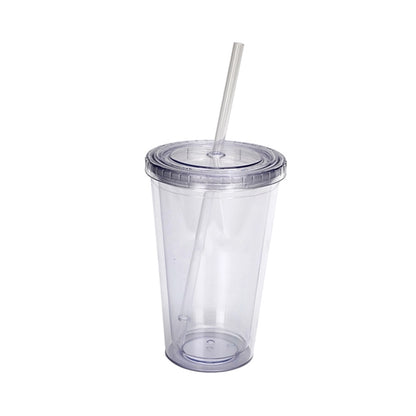 16Oz Classic Transparent Insulated Double Wall Tumbler Cup