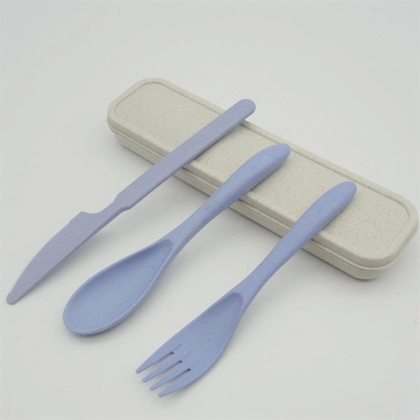 Portable Natural Wheat Straw Tableware Set