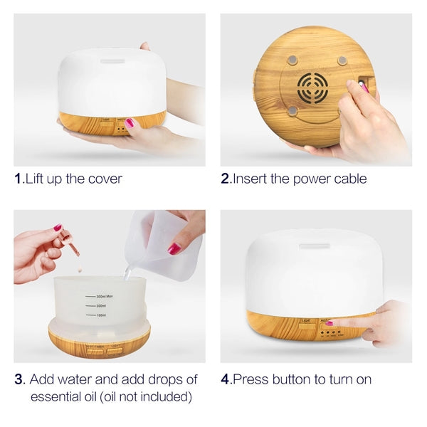 300Ml Essential Oil Diffuser Humidifier