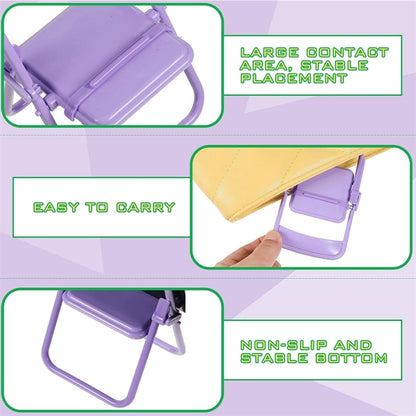 Mini Folding Chair Cell Phone Stand Holder
