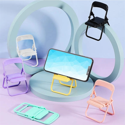 Mini Folding Chair Cell Phone Stand Holder
