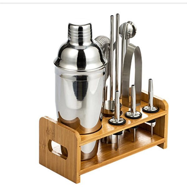 13-Pieces Stainless Steel Bartender Kit Shaker Set