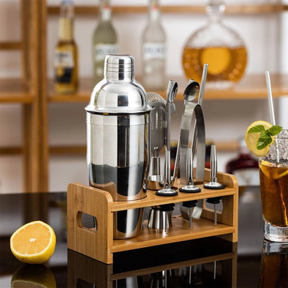 13-Pieces Stainless Steel Bartender Kit Shaker Set