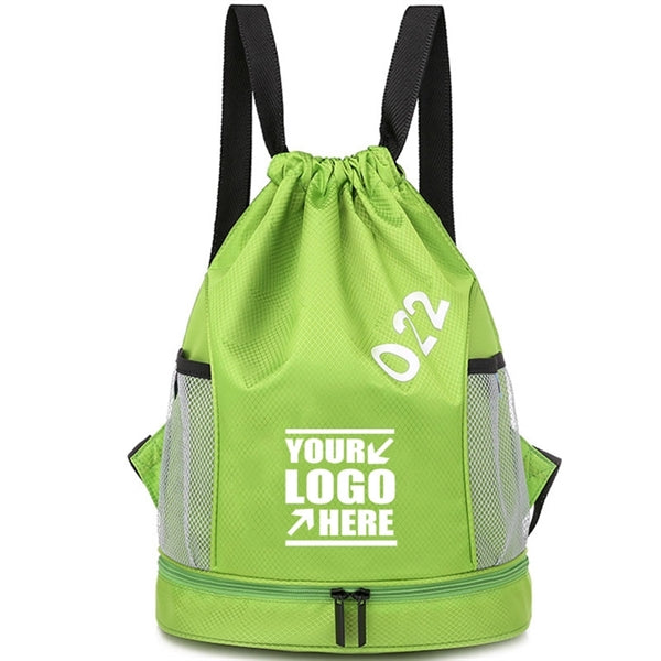 Drawstring Backpack Sports Gym String Bag Sackpack