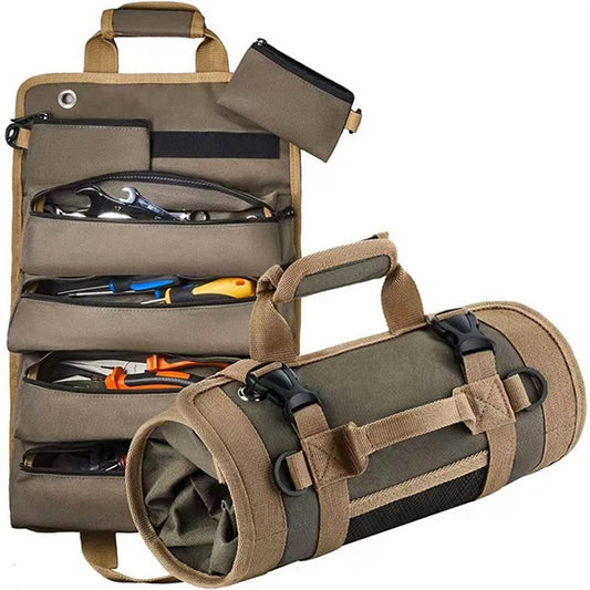 Portable Hardware Bag Roll Tool Up Organizer