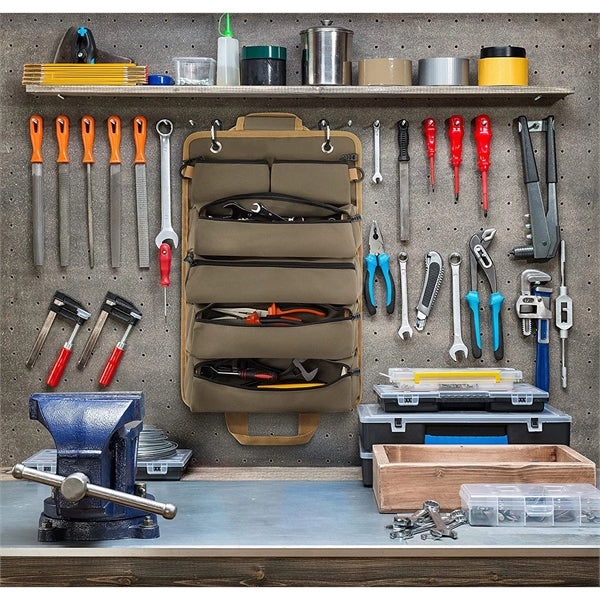 Portable Hardware Bag Roll Tool Up Organizer