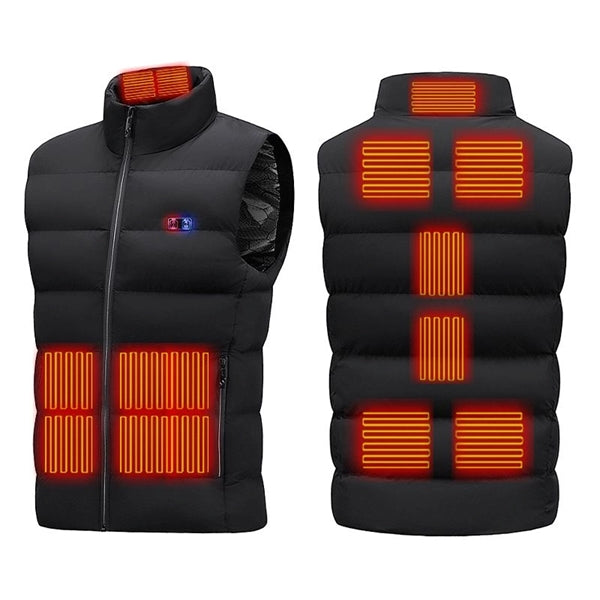Heated Vest With Nine Heating Areas With 10000Mah Powerbank