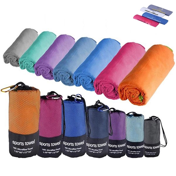 Quick Drying Microfiber Sports Towel With Carrying Bag