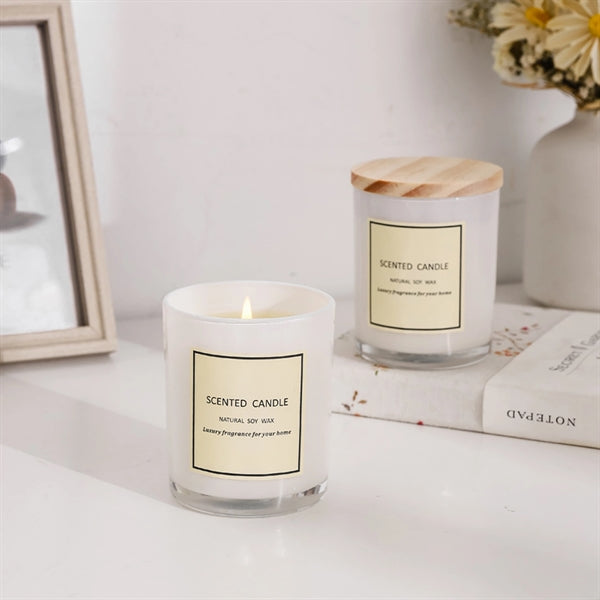 Scented Candle With Wooden Lid