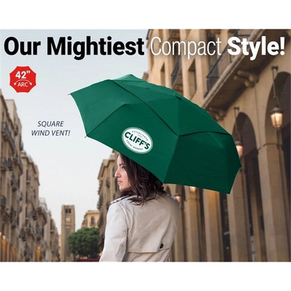 Mighty Mite Folding Umbrella - 42" Arc, Auto Open & Close