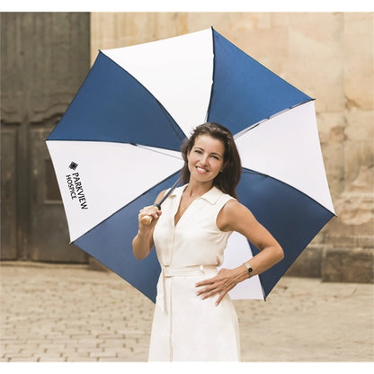 The Hole-in-One Golf Umbrella with Wood Handle