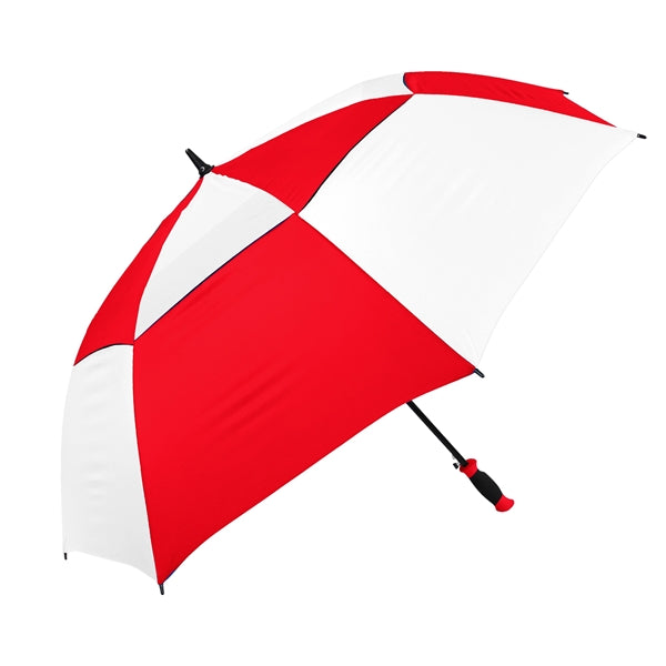 The Vented Checkerboard Golf Umbrella - Auto-Open, 62" Arc