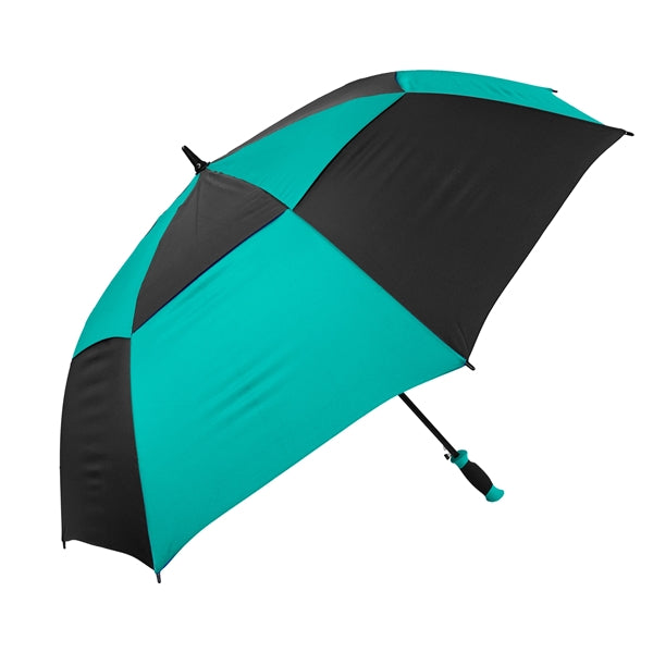 The Vented Checkerboard Golf Umbrella - Auto-Open, 62" Arc
