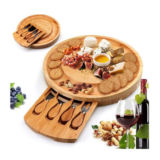 Premium Cheese Board And Knife Set
