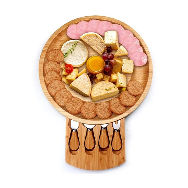 Premium Cheese Board And Knife Set