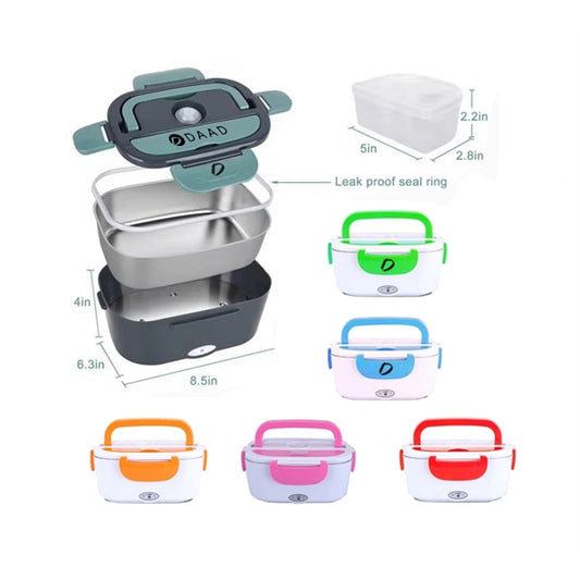 110V/220V/12V 2 In 1 Car Home Office Electric Lunch Box