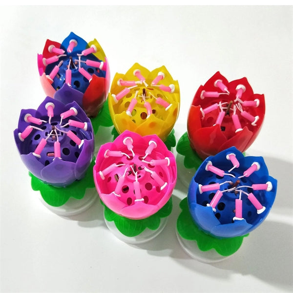 lotus flower birthday candles