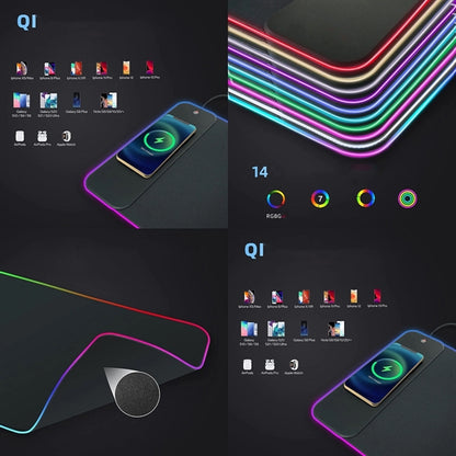 RGB Mouse Pad with Wireless Charging