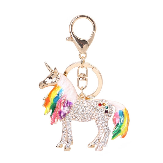 Crystal Unicorn Keychain