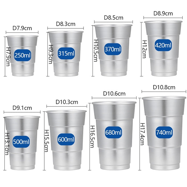 16 oz. Aluminum Recyclable Party Cups
