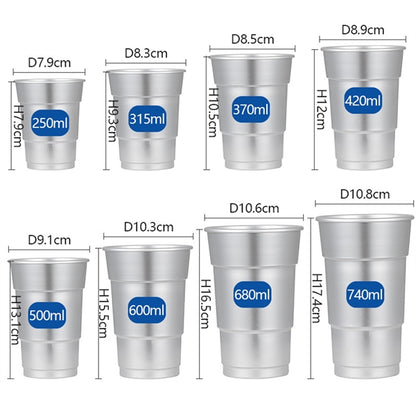 16 oz. Aluminum Recyclable Party Cups