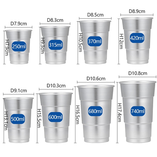 16 oz. Aluminum Recyclable Party Cups