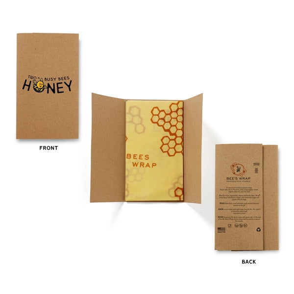 Bees wrap Large Sandwich with tie 13" x 13"