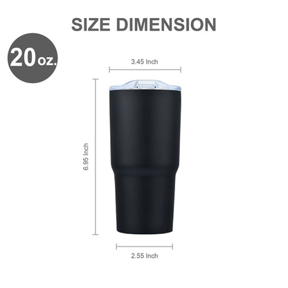 20 oz. Travel Stainless Vacuum Insulated w/ Lid, Leakproof