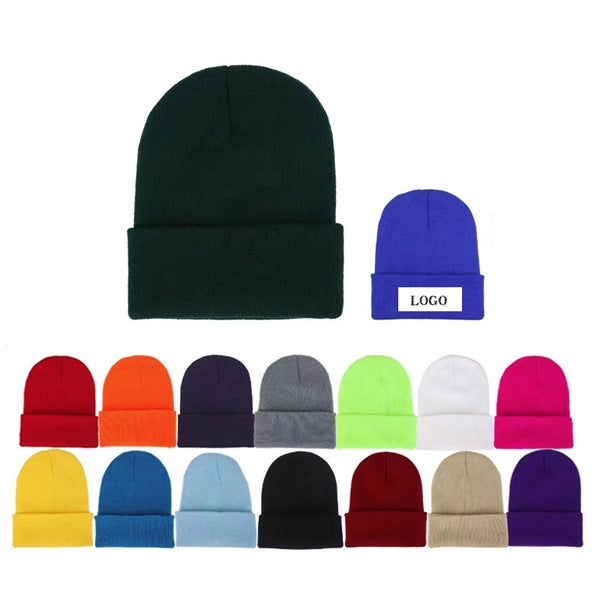 Winter Beanies Soft Warm Knitted Parent-Child Hats
