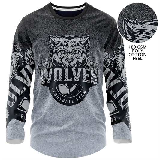 Unisex 180 GSM Cotton Feel Jersey Long Sleeve T-Shirt