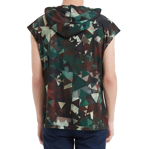 Unisex 180G Cotton Feel Jersey Knit Soft Sleeveless Hoodie