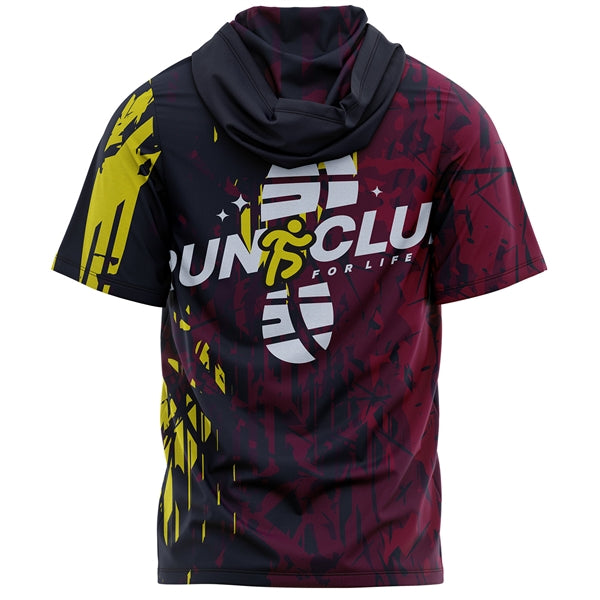 Unisex 180 GSM Cotton Feel Sublimation Hooded T-Shirt