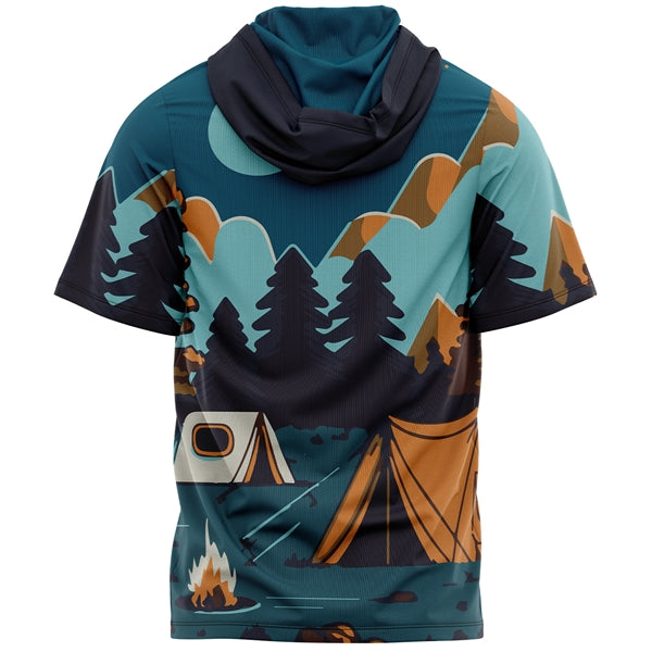 Youth 180 GSM Cotton Feel Short Sleeve Hooded T-Shirt