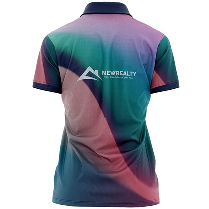 Women's 180 GSM Jersey Knit Cotton Feel  Polo T-Shirt