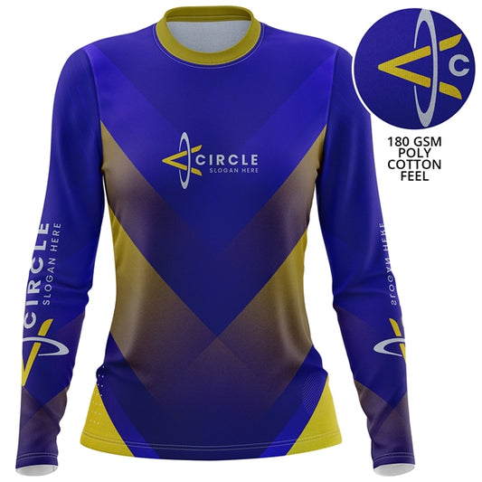 Women's 180 GSM Cotton Feel Jersey Long Sleeve T-Shirt