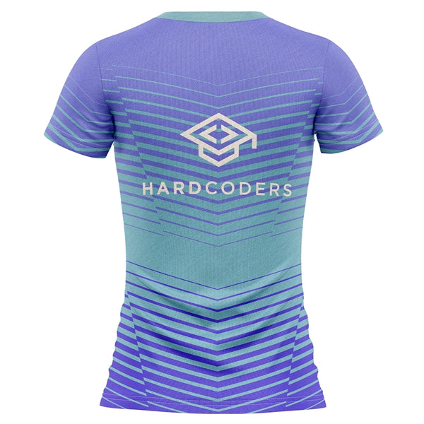 Women's 150 GSM Poly Interlock Short Sleeve V-Neck T-Shirt