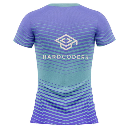 Women's 150 GSM Poly Interlock Short Sleeve V-Neck T-Shirt