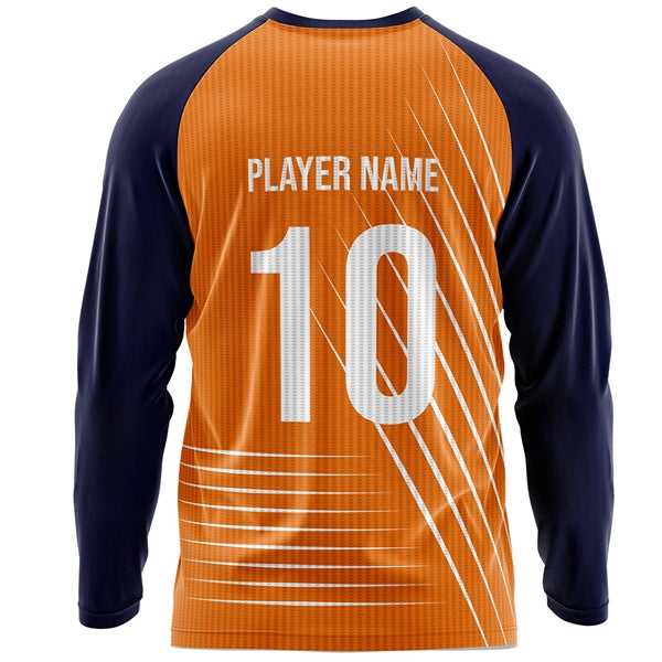 Unisex 150 GSM Flashed V Fabric Long Sleeve Jersey T-Shirt