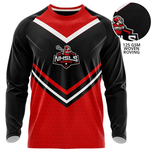 Unisex 125 GSM Woven Roving Long Sleeve Sublimation T-Shirt