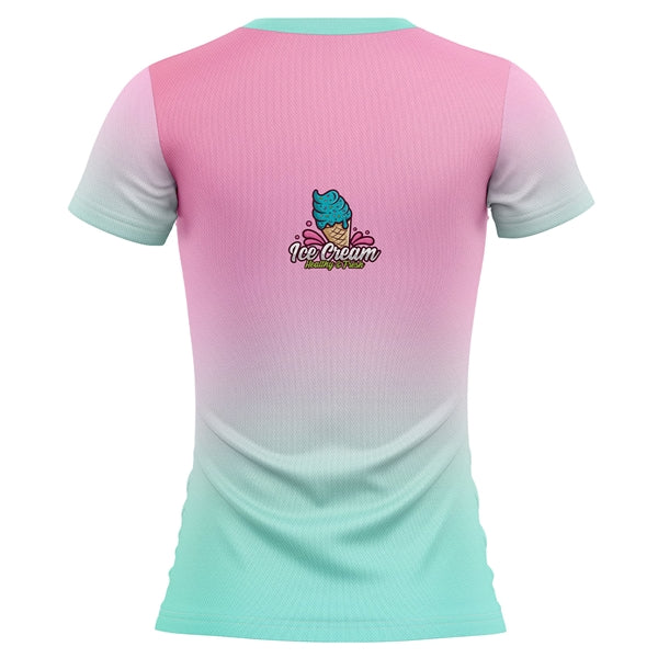 Women's 125 GSM Woven Roving Performance  V-Neck T-Shirt