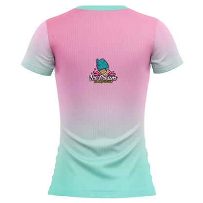 Women's 125 GSM Woven Roving Performance  V-Neck T-Shirt