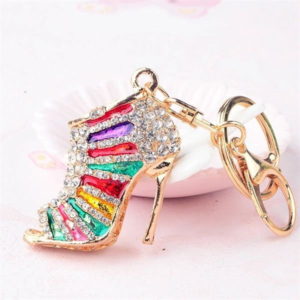 Stiletto High Heel Shoe Key Ring