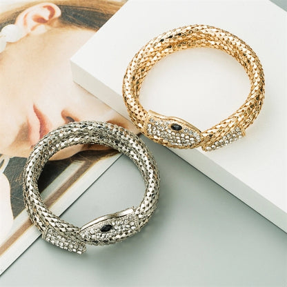 Crystal Snake Shaped Bracelet